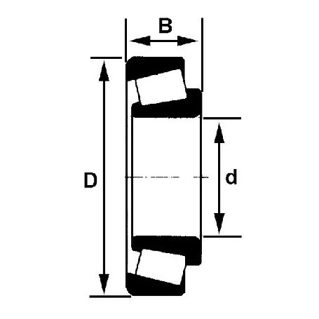 ROULEMENT ROULEAUX CONIQUES 32206 J2/Q-SKF