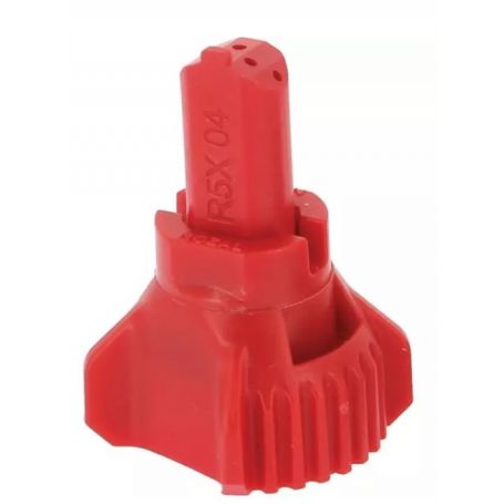 BUSE ENGRAIS LIQUIDE R5X 100 04 ROUGE PLASTIQUE NOZAL + JOINT (sachet de 8)