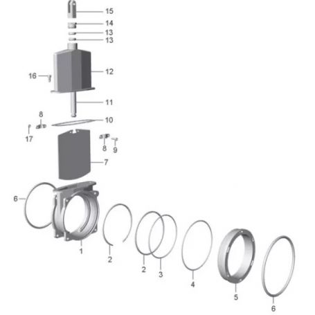 CHAPE POUR TIGE DE VANNE 6" MZ