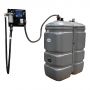 CUVE STOCKAGE PEHD 1000 L AVEC PISTOLET ET COMPTEUR