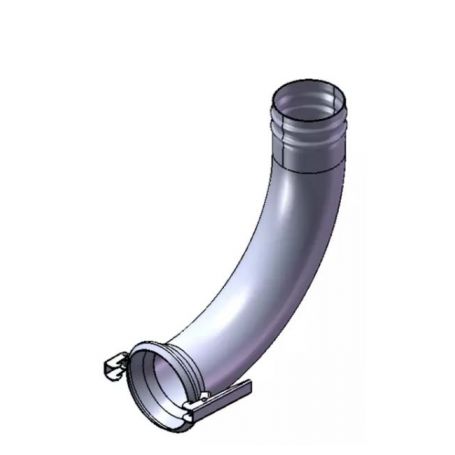 COUDE 90° FEMELLE LISSE Ø200 POUR CONE CAOUTCHOUC