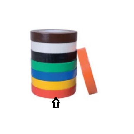 ROULEAU BANDE TISSEE AUTO ADHESIVE ECONOMIQUE ROUGE BOVIN (à l'unité)