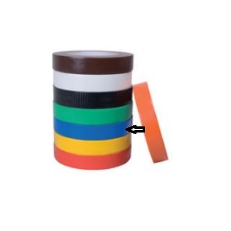 ROULEAU BANDE TISSEE AUTO ADHESIVE ECONOMIQUE BLEU BOVIN (à l'unité)