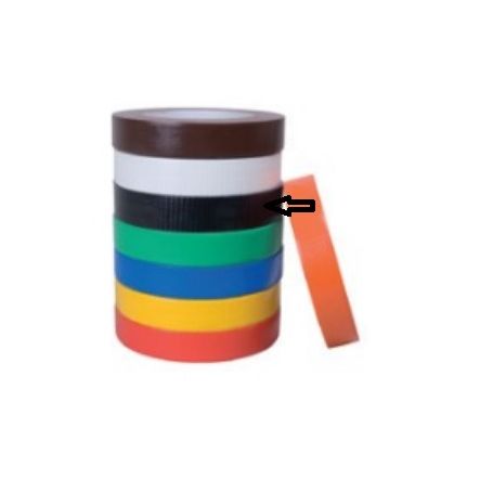 ROULEAU BANDE TISSEE AUTO ADHESIVE ECONOMIQUE NOIR BOVIN (à l'unité)