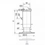Béquille hydraulique Ø91 pour remorque agricole