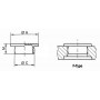 EMBOUT PLASTIQUE TUBE ROND Ø42-34.8
