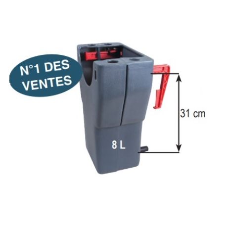 NOURRISEUR MILK BAR 8L AVEC 1 TETINE EL + CROCHETS REVERSIBLES POUR VEAU