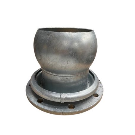 MANCHON A SPHERE Ø150 AVEC BRIDE RONDE 8 TRS PN10