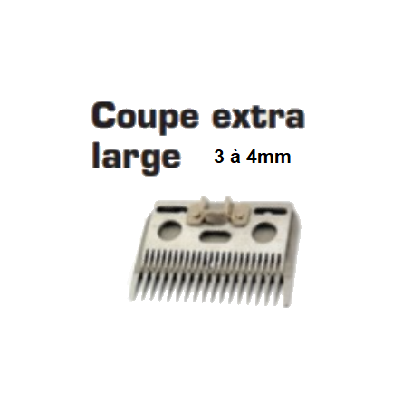 JEU DE PEIGNES COUPE EXTRA LARGE POUR TONDEUSE ELECTRIQUE FILAIRE HARRIER POUR BETAIL ALLAITANT