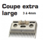 JEU DE PEIGNES COUPE EXTRA LARGE POUR TONDEUSE ELECTRIQUE FILAIRE HARRIER POUR BETAIL ALLAITANT