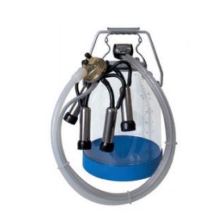 POT A LAIT TRANSPARENT 30L AVEC TRAYEUR COMPLET BOVIN