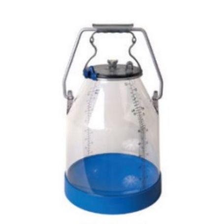 POT A LAIT TRANSPARENT 30L AVEC COUVERCLE BLOQUANT BOVIN