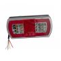 Feu arrière droit rectangle 4 fonctions LED 12-24V