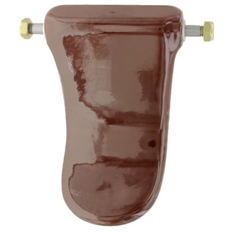 PALETTE ÉMAILLÉE, AVEC AXE ET ÉCROU
