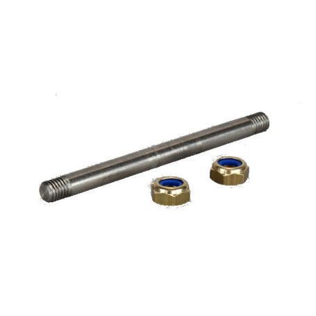 AXE DE PALETTE 8 X130 MM, AVEC 2 ÉCROUS, MOD. 25, 454