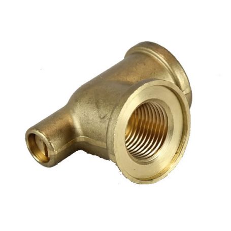COUDE RACCORD T AVEC RÉGLAGE, LAITON, POUR MOD. 19