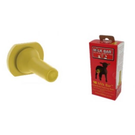 TETINE JAUNE MILK BAR COLOSTRUM (boite de 10) AGNEAUX / CHEVREAUX