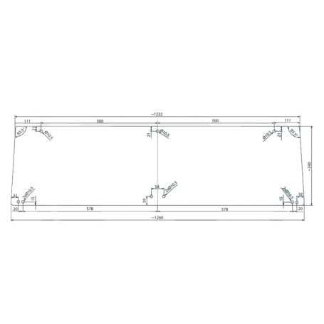VITRE ARRIÈRE INFÉRIEURE RENAULT