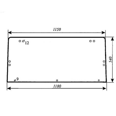 VITRE ARRIÈRE SUPÉRIEURE RENAULT