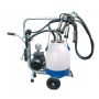 CHARIOT DE TRAITE MOBILE 30L POMPE SECHE POT PLASTIQUE POUR VACHE