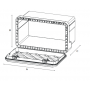 Coffre de rangement plastique 1030X500X455