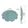DISQUE CRENELE Ø520X6 5 TROUS AD.HORSCH AGRIPOWER