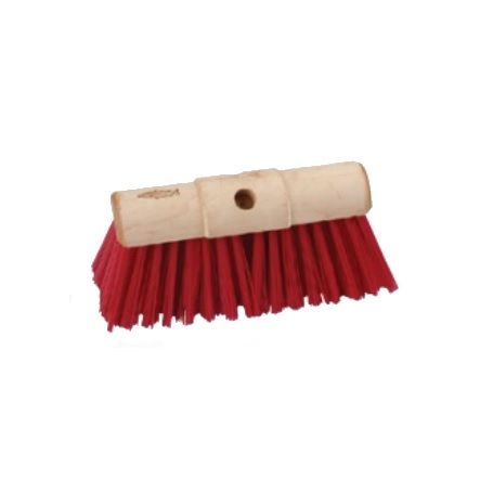BROSSE POUR BALAI DE CANTONNIER FIBRES PVC ROUGE  330x92mm