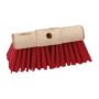 BROSSE POUR BALAI DE CANTONNIER FIBRES PVC ROUGE  330x92mm