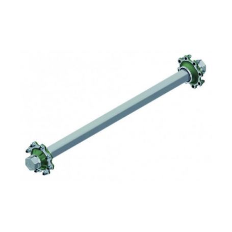 Essieu agricole Carré 70, 8 Axes, voie 1600, sans frein