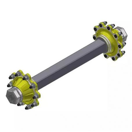 Essieu agricole Carré 110, 10 Axes, voie 1800, sans frein