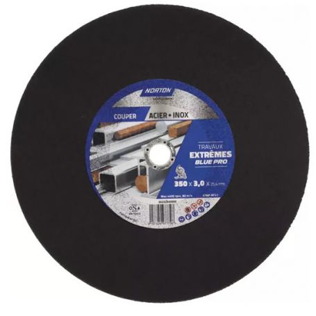 DISQUE À TRONÇONNER MÉTAL 350 X 3 X 25,4 MM