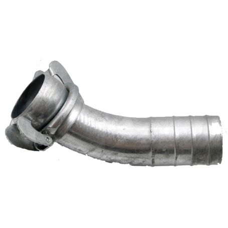 RACCORD BAUER FEMELLE ZINGUE Ø 133/125 COUDÉ 45°