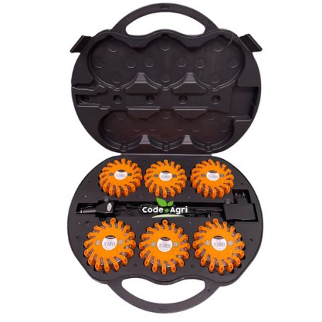 FEU ECLAT FLASH LED RECHARGEABLE MALETTE DE 6