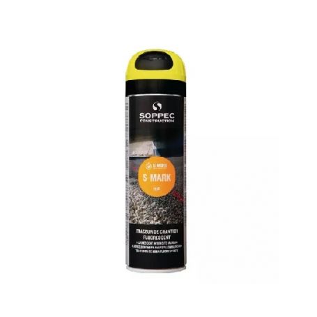 TRACEUR DE CHANTIER JAUNE FLUORESCENT 500ML