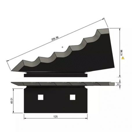 Couteau mélangeuse KEENAN carbure de tungstène