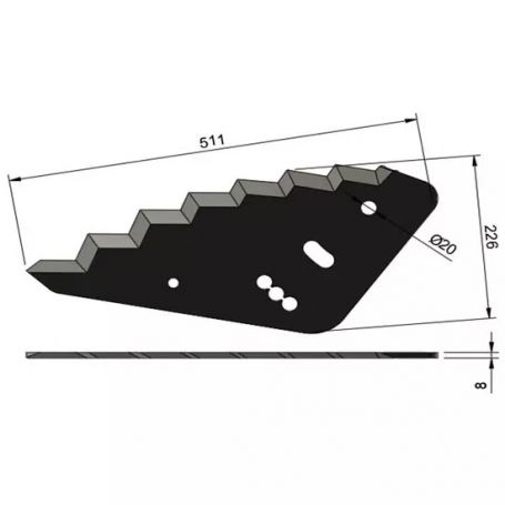 Couteau mélangeuse SILOKING MAYER