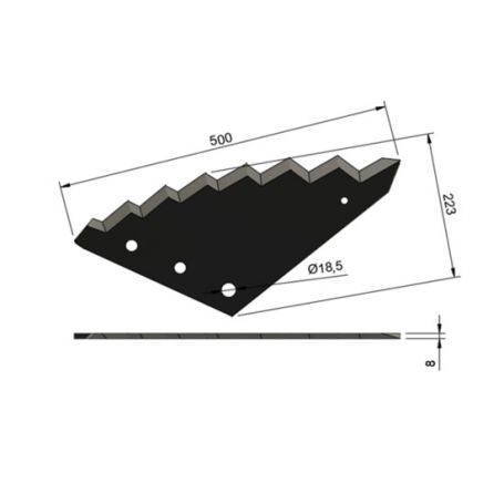 Couteau mélangeuse STRAUTMANN carbure de tungstène
