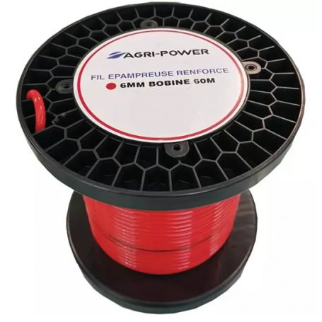 FIL EPAMPREUSE RENFORCÉ Ø 6 MM AGRI POWER BOBINE 60M