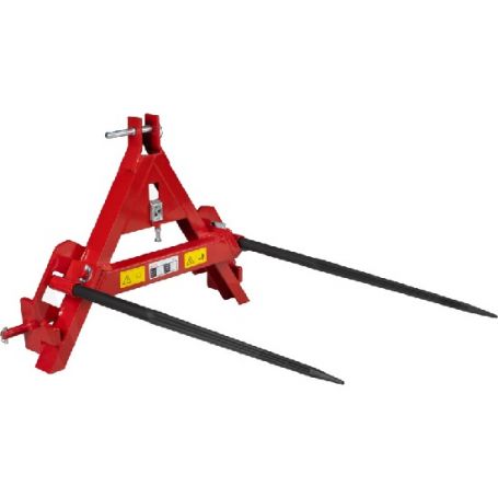Pic botte attelage 3pts avec 2 dents Ø36X1100