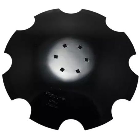 DISQUE CRENELE Ø460X5 6 TROUS FOND PLAT POUR KUHN