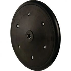 ROUE 310X25MM CAOUTCHOUC LISSE 60 SHORE JANTE PLASTIQUE