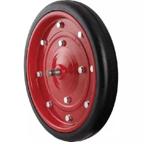 ROUE 318X50MM CAOUTCHOUC LISSE 60 SHORE JANTE METAL