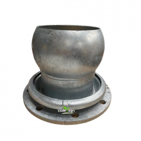 MANCHON A SPHERE Ø200 AVEC BRIDE RONDE 8 TRS PN10