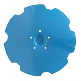 DISQUE CRENELE FOND PLAT 645X6, 5 TROUS LEMKEN
