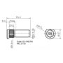 Goujon de roue M20X1,5 Long. 65