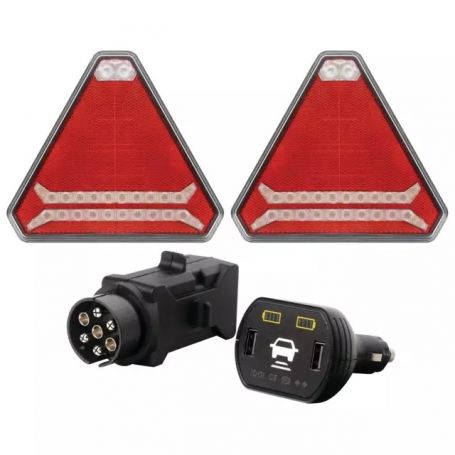Kit signalisation magnétique LED sans fil TECHNI-POWER